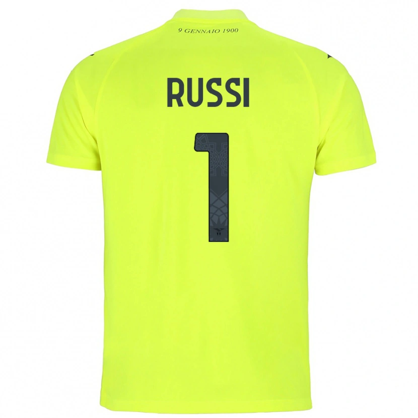 Danxen Heren Gabriele Russi #1 Fluorescerend Groen Keepersshirt 2025/26 T-Shirt