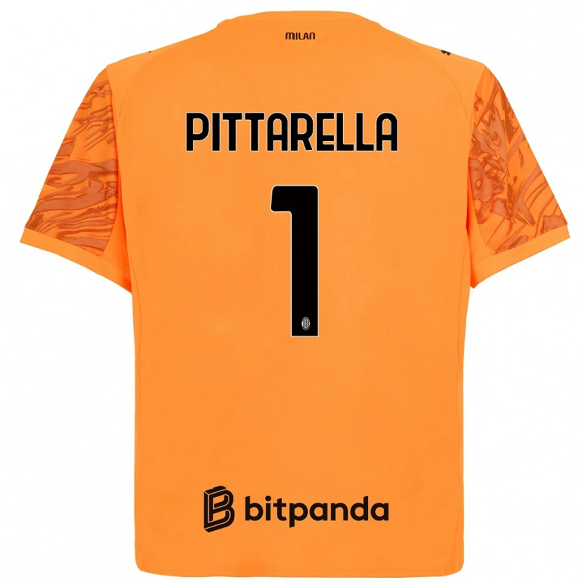 Danxen Heren Matteo Pittarella #1 Oranje Geel Zwart Keepersshirt 2025/26 T-Shirt