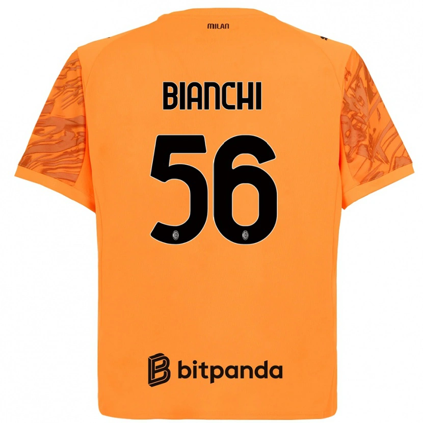 Danxen Heren Alessandro Bianchi #56 Oranje Geel Zwart Keepersshirt 2025/26 T-Shirt