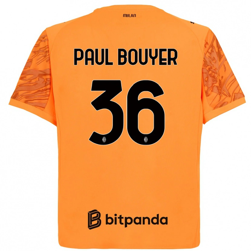 Danxen Heren Léo Paul Bouyer #36 Oranje Geel Zwart Keepersshirt 2025/26 T-Shirt