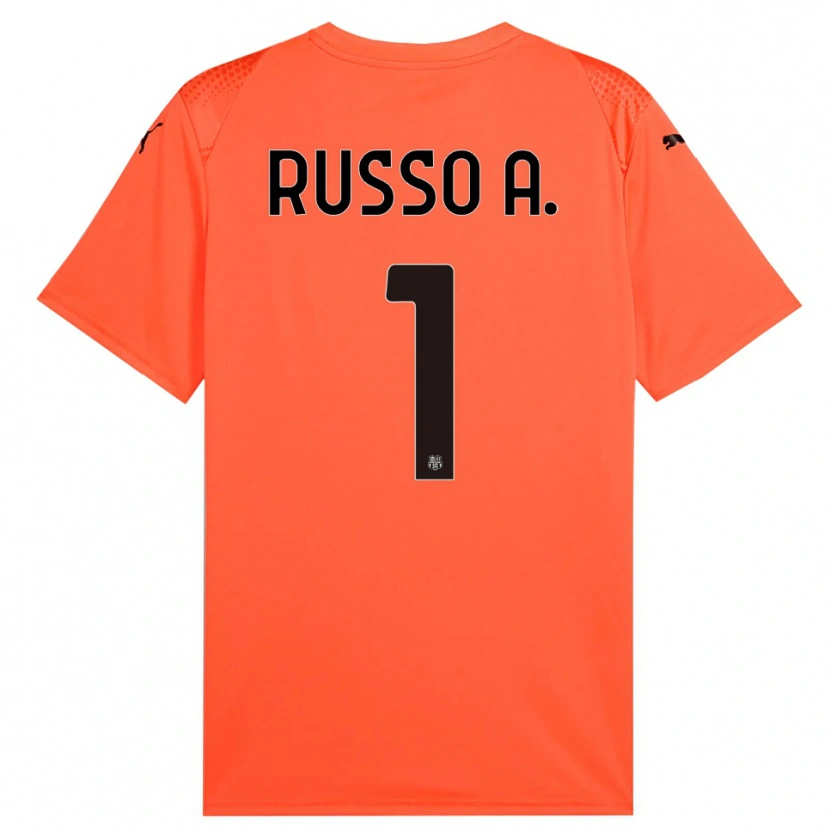 Danxen Heren Alessandro Russo #1 Oranje Zwart Keepersshirt 2025/26 T-Shirt