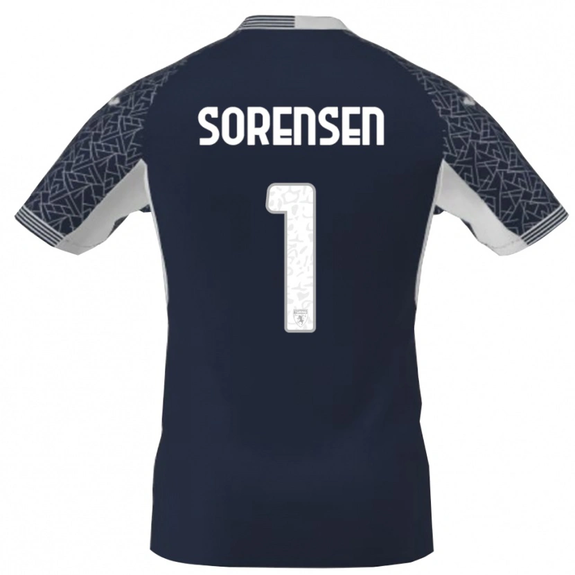 Danxen Heren Ben Sørensen #1 Blauw Zwart Wit Keepersshirt 2025/26 T-Shirt