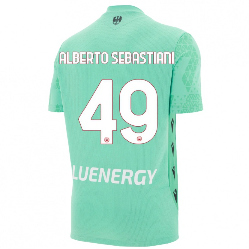 Danxen Heren José Alberto Sebastiani #49 Aquamarijn Zwart Keepersshirt 2025/26 T-Shirt
