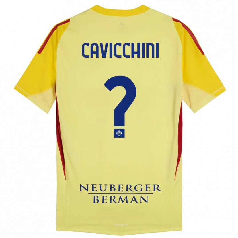 Danxen Heren Leonardo Cavicchini #0 Licht Geel Zwart Keepersshirt 2025/26 T-Shirt