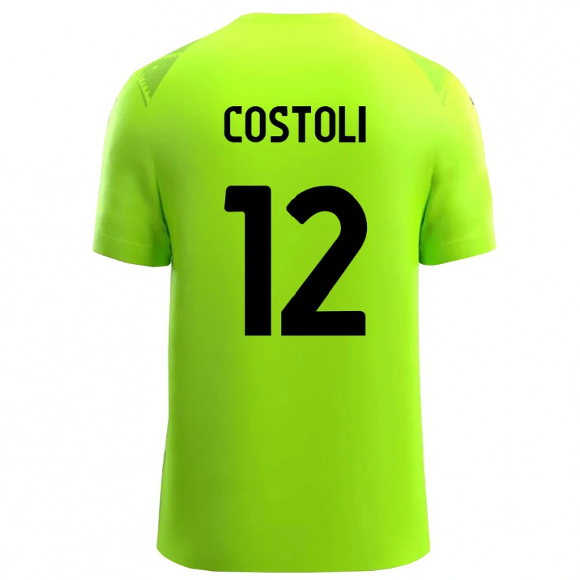 Danxen Heren Luca Costoli #12 Gras Groen Zwart Keepersshirt 2025/26 T-Shirt