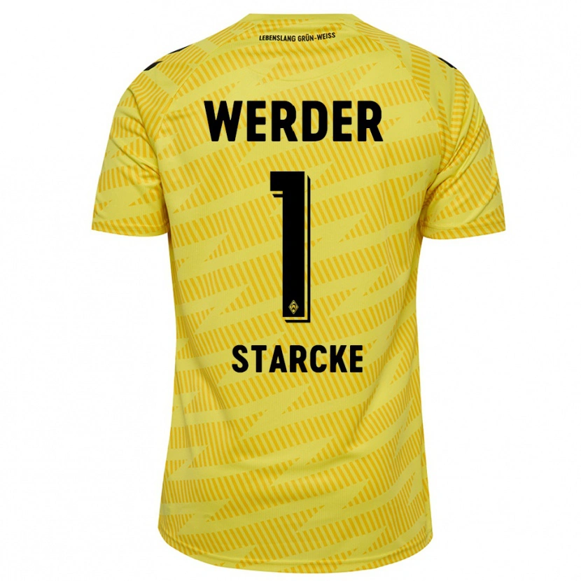 Danxen Heren Bennet Starcke #1 Geel Zwart Keepersshirt 2025/26 T-Shirt