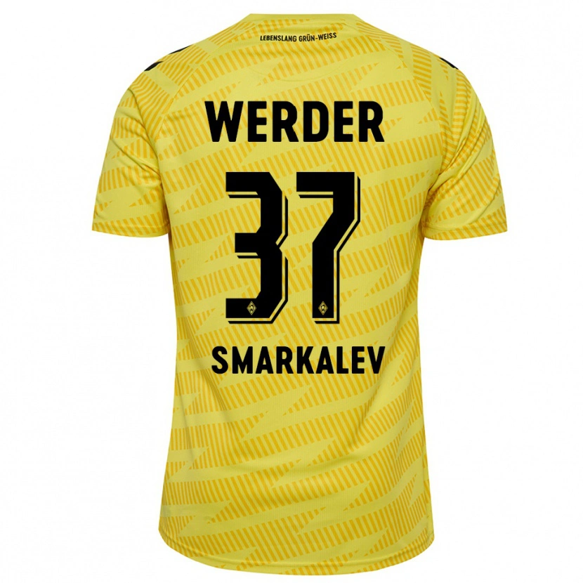 Danxen Heren Stefan Smarkalev #37 Geel Zwart Keepersshirt 2025/26 T-Shirt