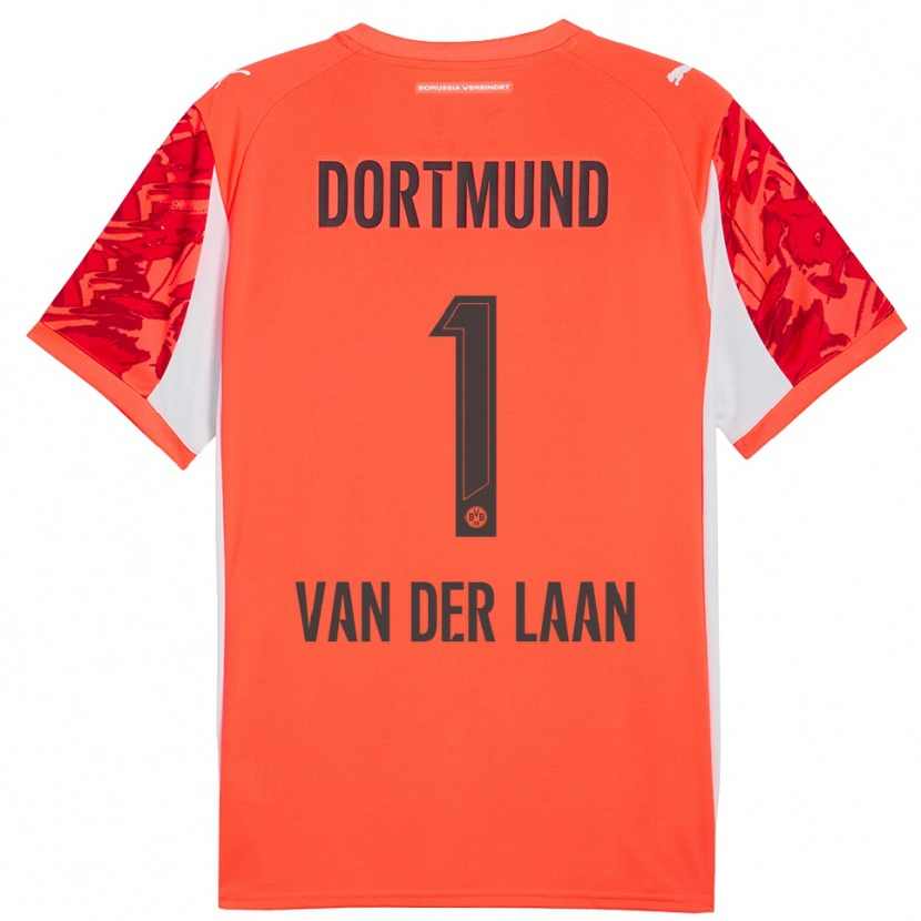 Danxen Heren Laura Van Der Laan #1 Rood Oranje Keepersshirt 2025/26 T-Shirt