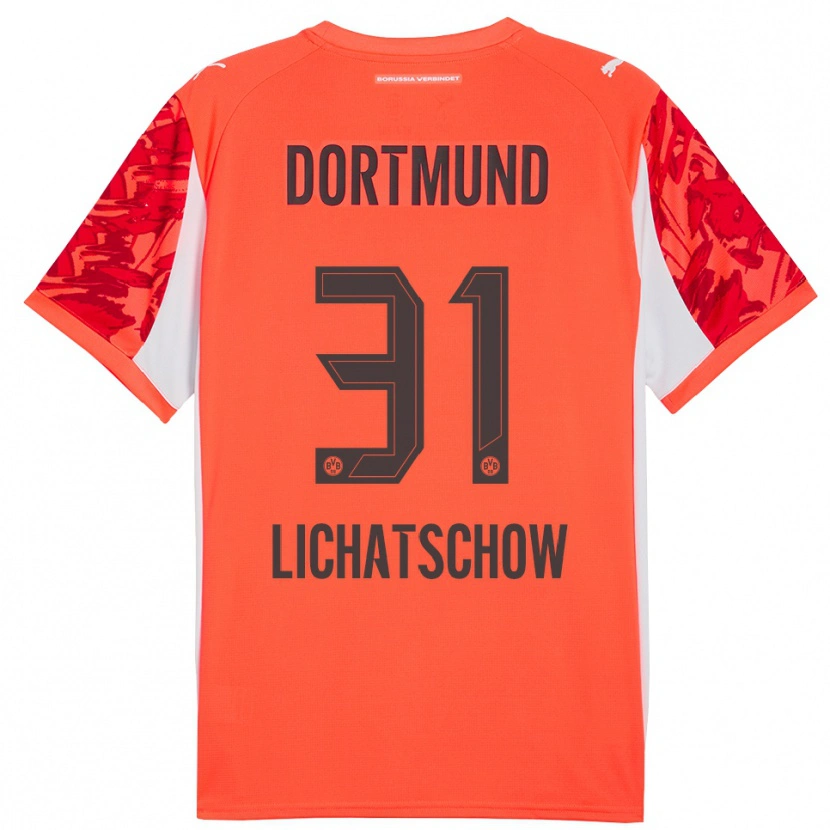 Danxen Heren Deniese Lichatschow #31 Rood Oranje Keepersshirt 2025/26 T-Shirt