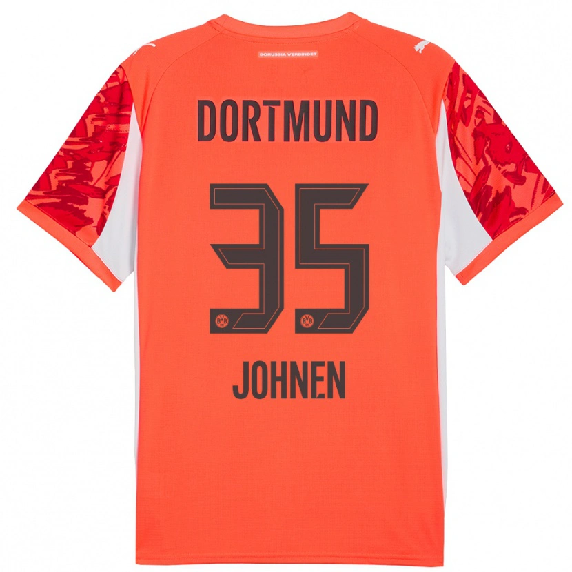 Danxen Heren Marcel Johnen #35 Rood Oranje Keepersshirt 2025/26 T-Shirt