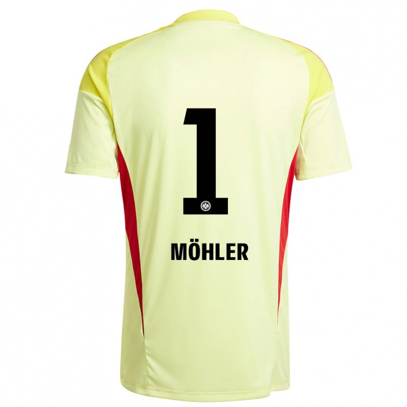 Danxen Heren Emil Möhler #1 Licht Geel Zwart Keepersshirt 2025/26 T-Shirt