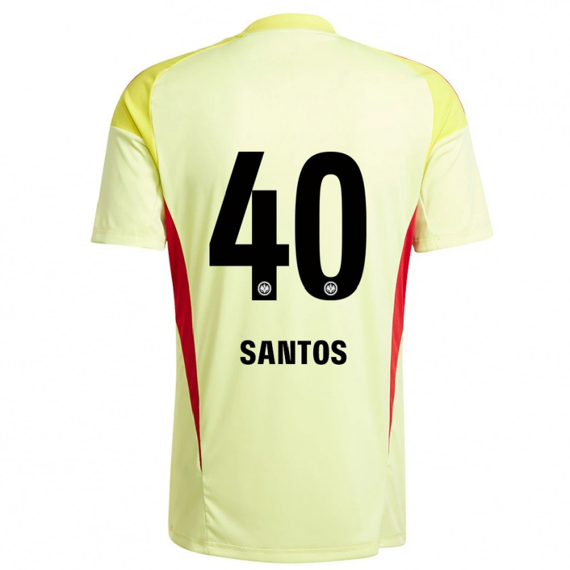Danxen Heren Kauã Santos #40 Licht Geel Zwart Keepersshirt 2025/26 T-Shirt