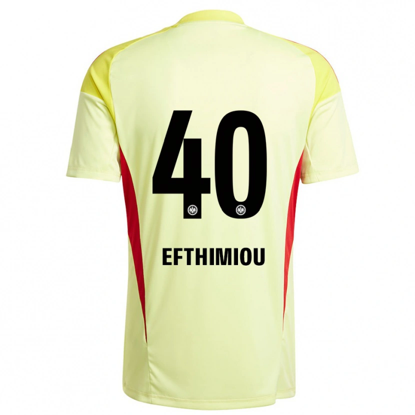 Danxen Heren Sissis Efthimiou #40 Licht Geel Zwart Keepersshirt 2025/26 T-Shirt