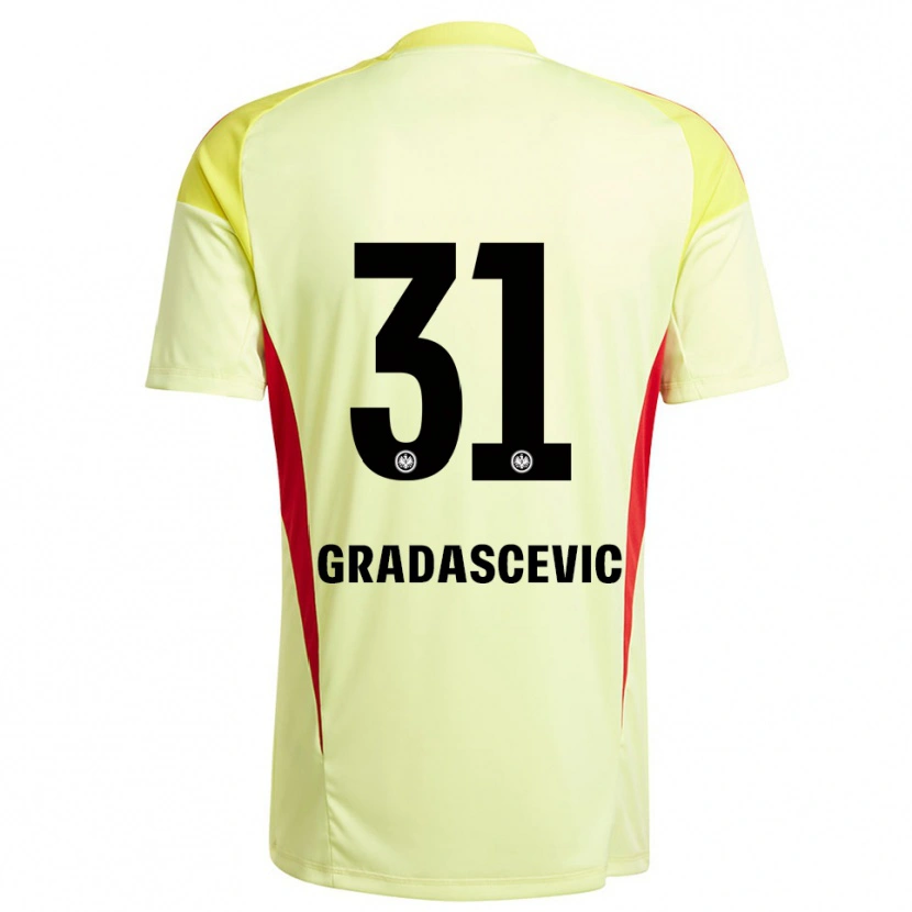 Danxen Heren Meris Gradascevic #31 Licht Geel Zwart Keepersshirt 2025/26 T-Shirt