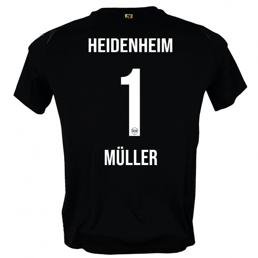 Danxen Heren Kevin Müller #1 Donkergrijs Zwart Keepersshirt 2025/26 T-Shirt