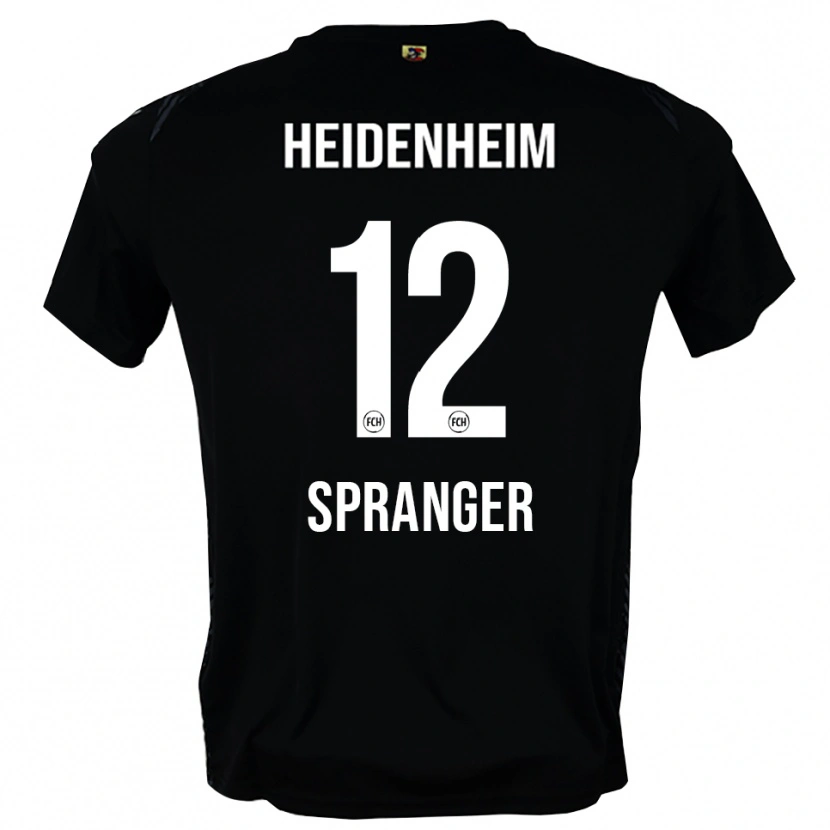 Danxen Heren Luke Spranger #12 Donkergrijs Zwart Keepersshirt 2025/26 T-Shirt