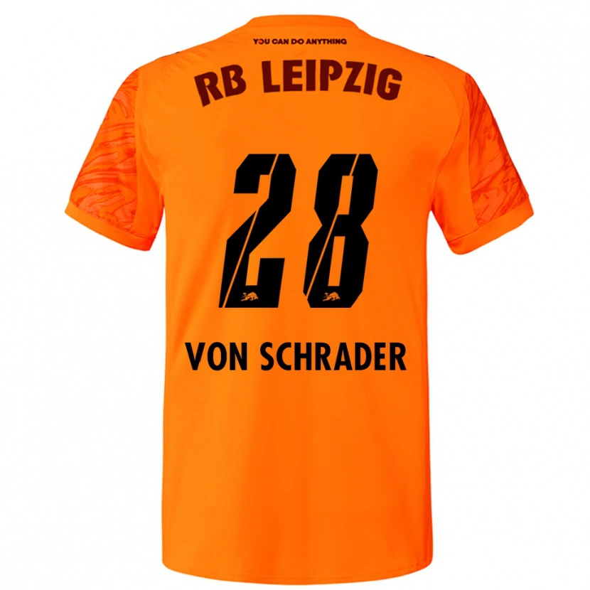Danxen Heren Lina Von Schrader #28 Oranje Rood Keepersshirt 2025/26 T-Shirt
