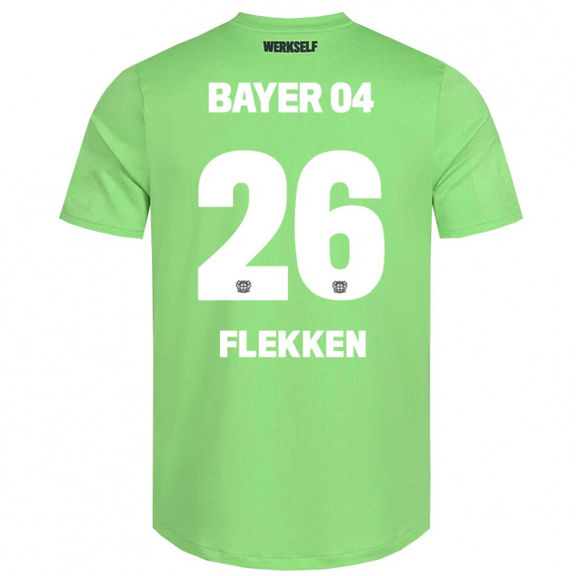 Danxen Heren Mark Flekken #26 Licht Groen Wit Keepersshirt 2025/26 T-Shirt