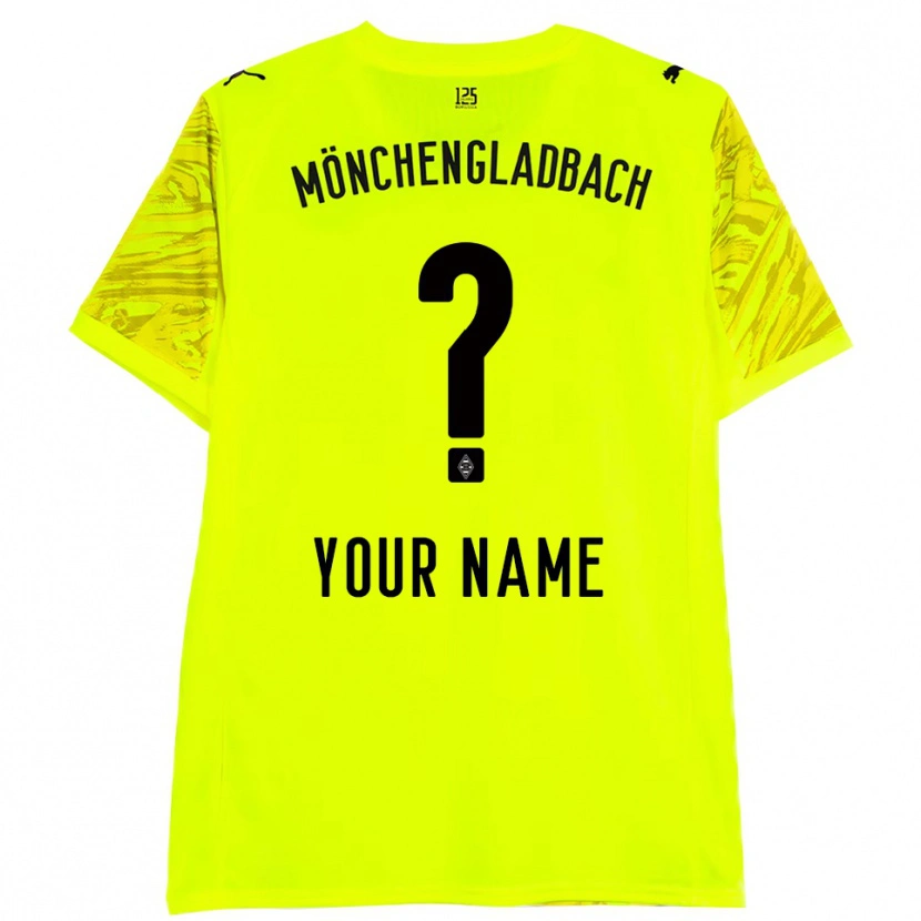 Danxen Heren Borussia Monchengladbach Geel Zwart Keepersshirt 2025/26 T-Shirt