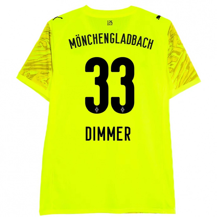 Danxen Heren Florian Dimmer #33 Geel Zwart Keepersshirt 2025/26 T-Shirt