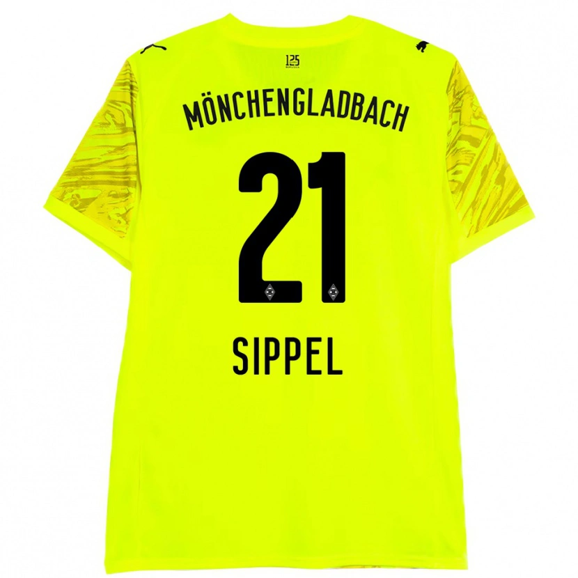 Danxen Heren Tobias Sippel #21 Geel Zwart Keepersshirt 2025/26 T-Shirt