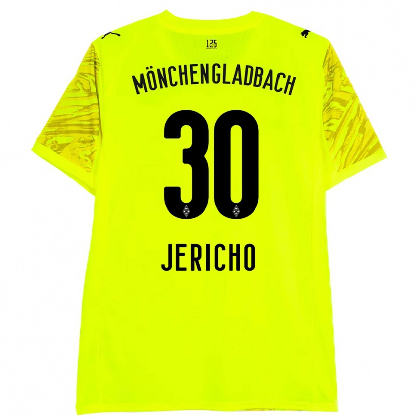 Danxen Heren Aidan Jericho #30 Geel Zwart Keepersshirt 2025/26 T-Shirt
