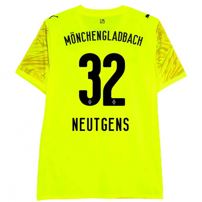 Danxen Heren Maximilian Neutgens #32 Geel Zwart Keepersshirt 2025/26 T-Shirt