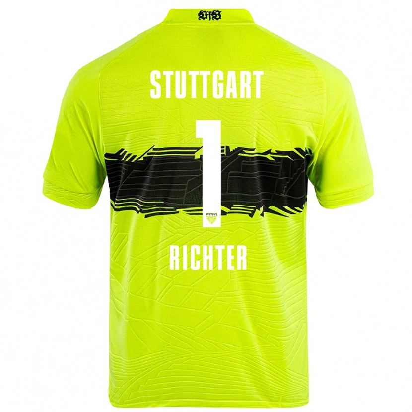 Danxen Heren Nils Richter #1 Groen Geel Zwart Keepersshirt 2025/26 T-Shirt