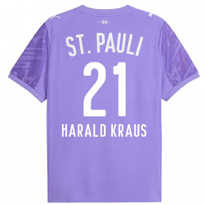 Danxen Heren Stefan Harald Kraus #21 Medium Paars Zwart Keepersshirt 2025/26 T-Shirt