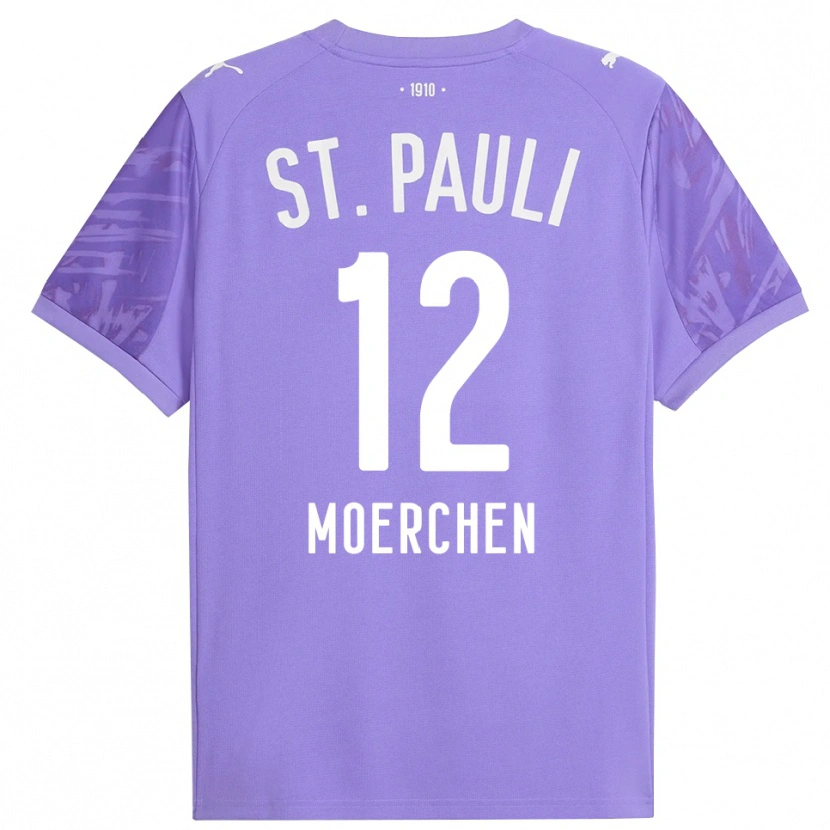 Danxen Heren Theo Moerchen #12 Medium Paars Zwart Keepersshirt 2025/26 T-Shirt