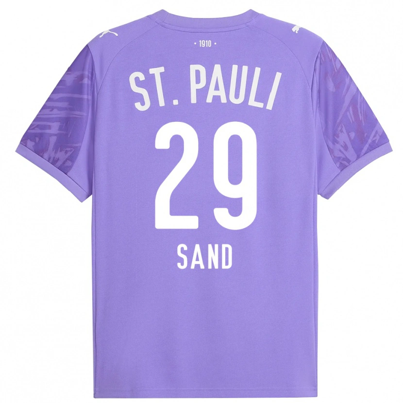 Danxen Heren Christoffer Sand #29 Medium Paars Zwart Keepersshirt 2025/26 T-Shirt