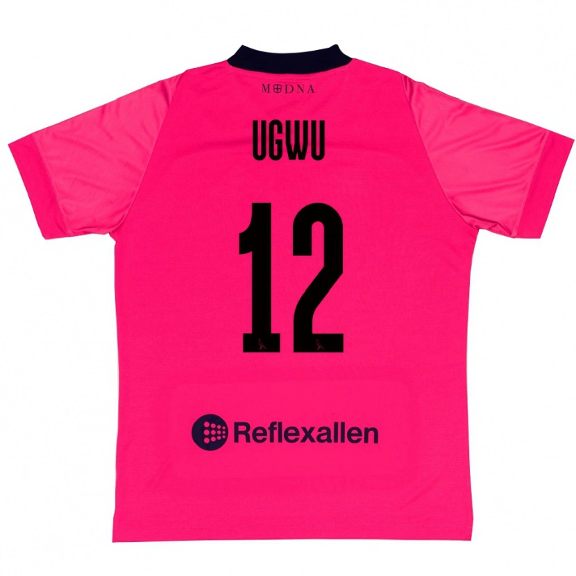 Danxen Heren Ferdinand Ugwu #12 Dieproze Zwart Keepersshirt 2025/26 T-Shirt