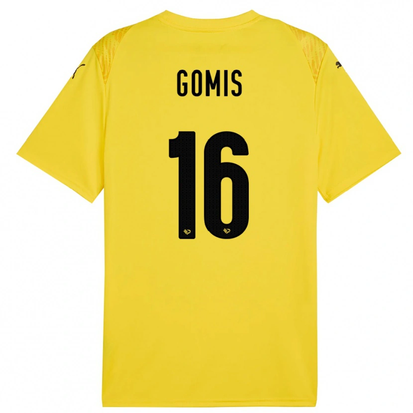 Danxen Heren Alfred Gomis #16 Geel Zwart Keepersshirt 2025/26 T-Shirt