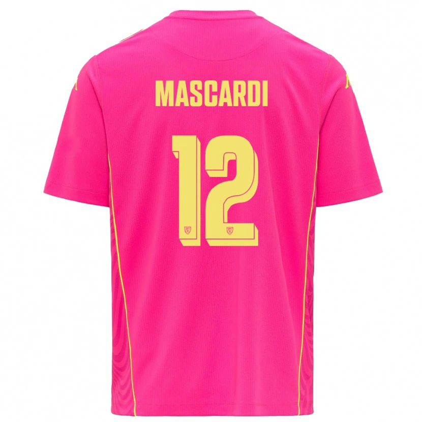 Danxen Heren Diego Mascardi #12 Diep Roze Geel Keepersshirt 2025/26 T-Shirt