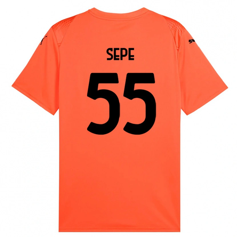 Danxen Heren Luigi Sepe #55 Oranje Zwart Keepersshirt 2025/26 T-Shirt