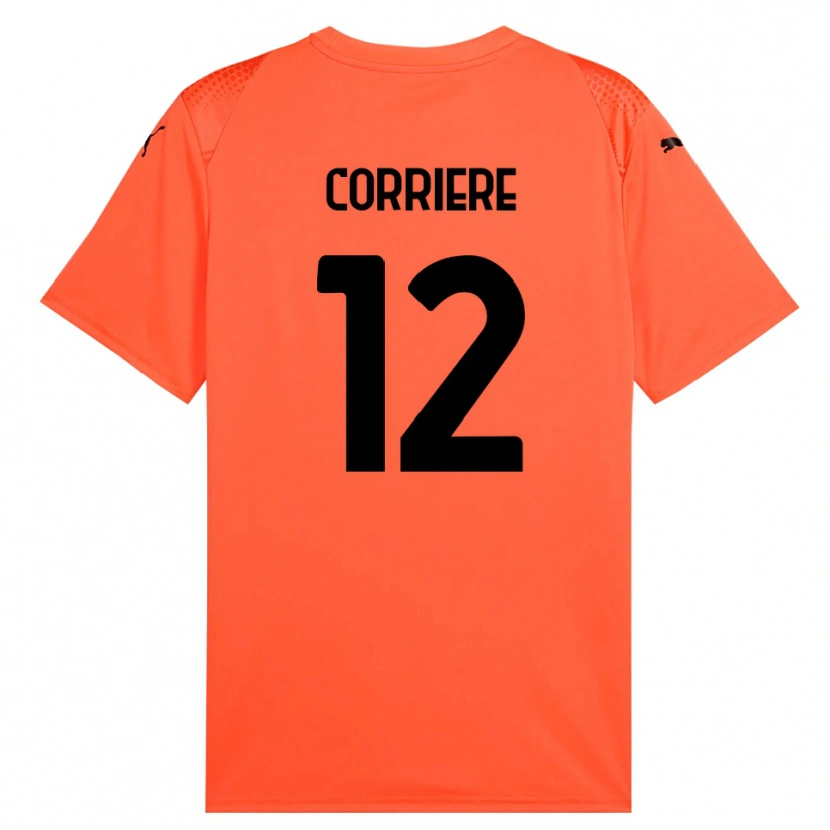 Danxen Heren Francesco Corriere #12 Oranje Zwart Keepersshirt 2025/26 T-Shirt