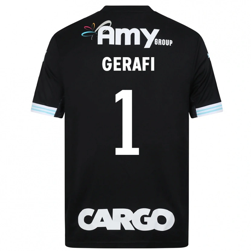Danxen Heren Yoav Gerafi #1 Wit Zwart Keepersshirt 2025/26 T-Shirt