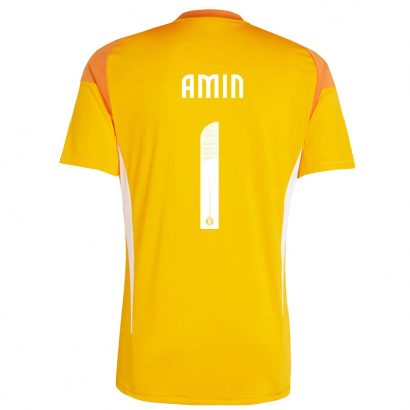 Danxen Heren Amin Al-Bukhari #1 Oranje Geel Wit Keepersshirt 2025/26 T-Shirt