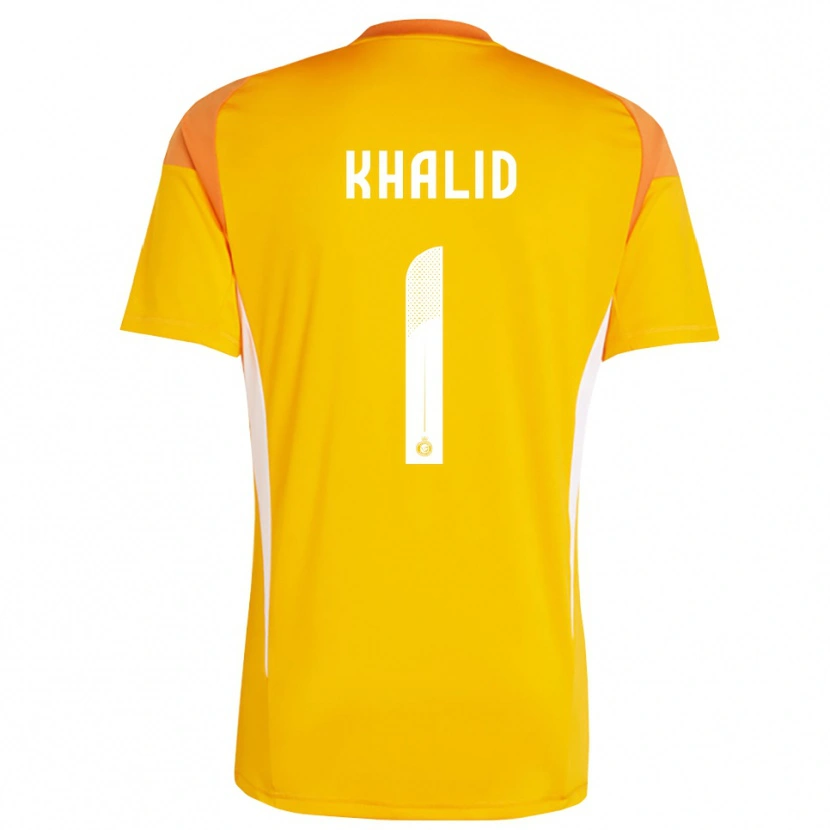 Danxen Heren Sara Khalid #1 Oranje Geel Wit Keepersshirt 2025/26 T-Shirt