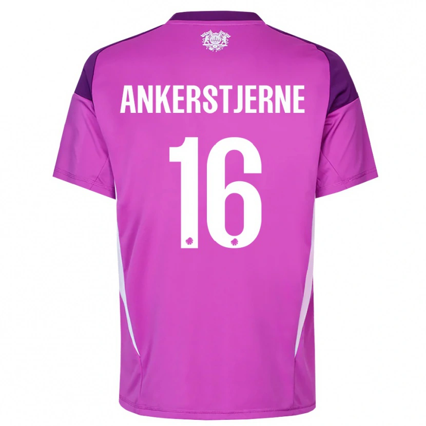 Danxen Heren Ida Ankerstjerne #16 Lila Paars Wit Keepersshirt 2025/26 T-Shirt