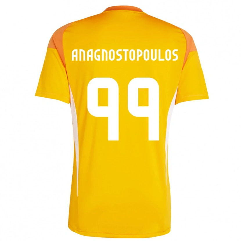Danxen Heren Alexandros Anagnostopoulos #99 Oranje Wit Keepersshirt 2025/26 T-Shirt