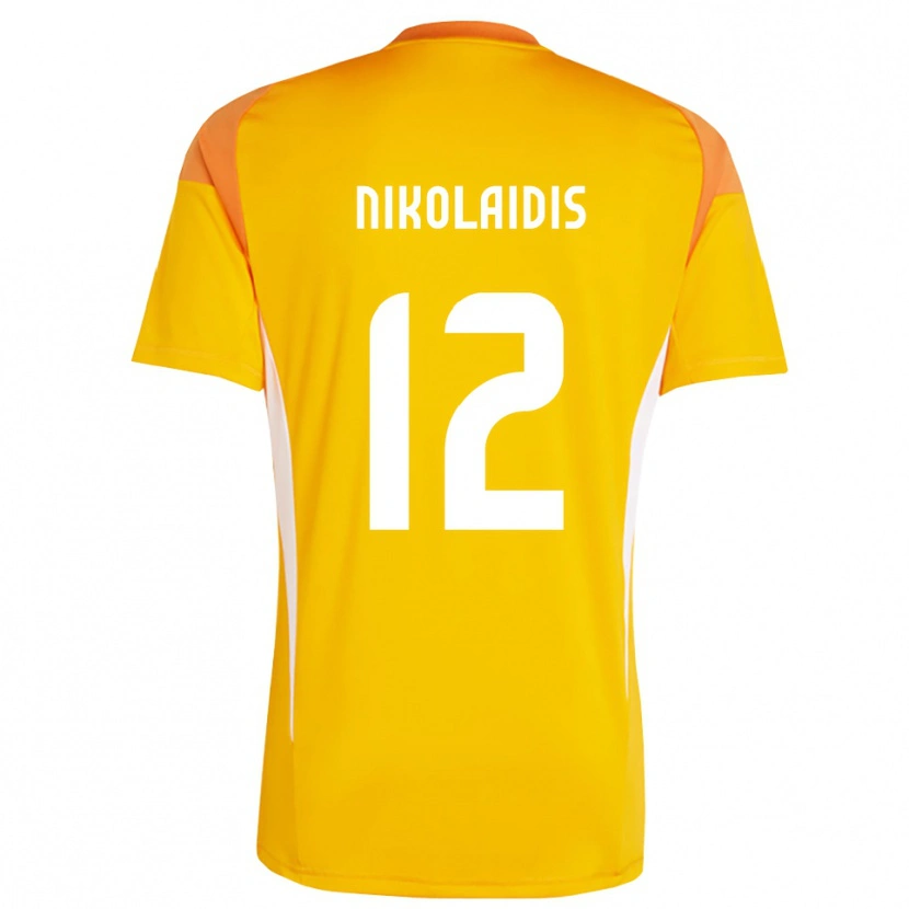 Danxen Heren Georgios Nikolaidis #12 Oranje Wit Keepersshirt 2025/26 T-Shirt