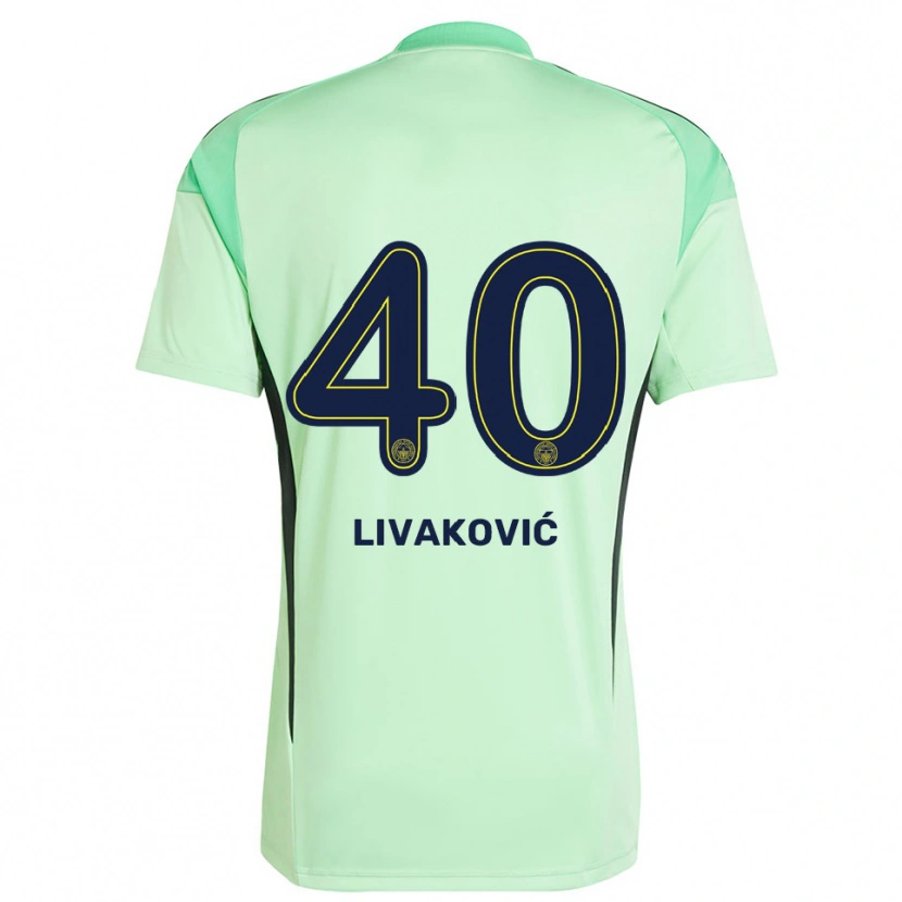 Danxen Heren Dominik Livakovic #40 Licht Groen Zwart Keepersshirt 2025/26 T-Shirt