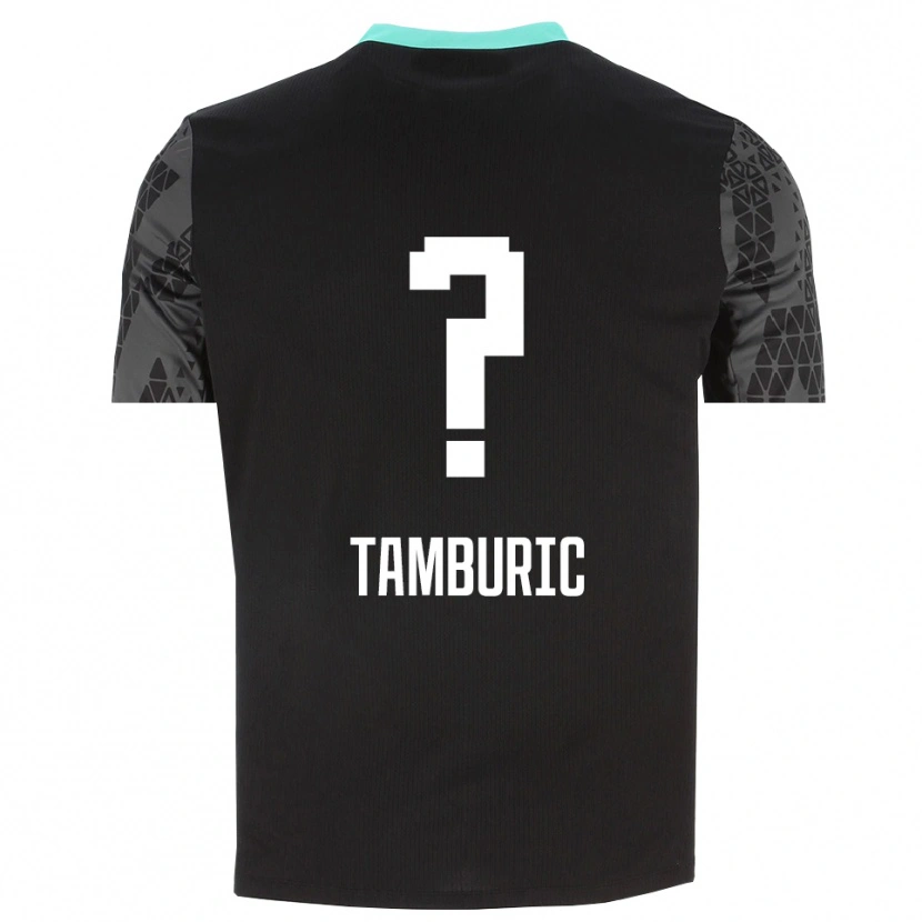 Danxen Heren Vukasin Tamburic #0 Dim Grijs Zwart Keepersshirt 2025/26 T-Shirt