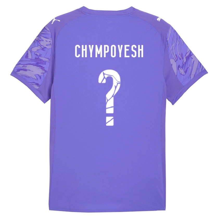 Danxen Heren Vladyslav Chympoyesh #0 Lila Paars Keepersshirt 2025/26 T-Shirt