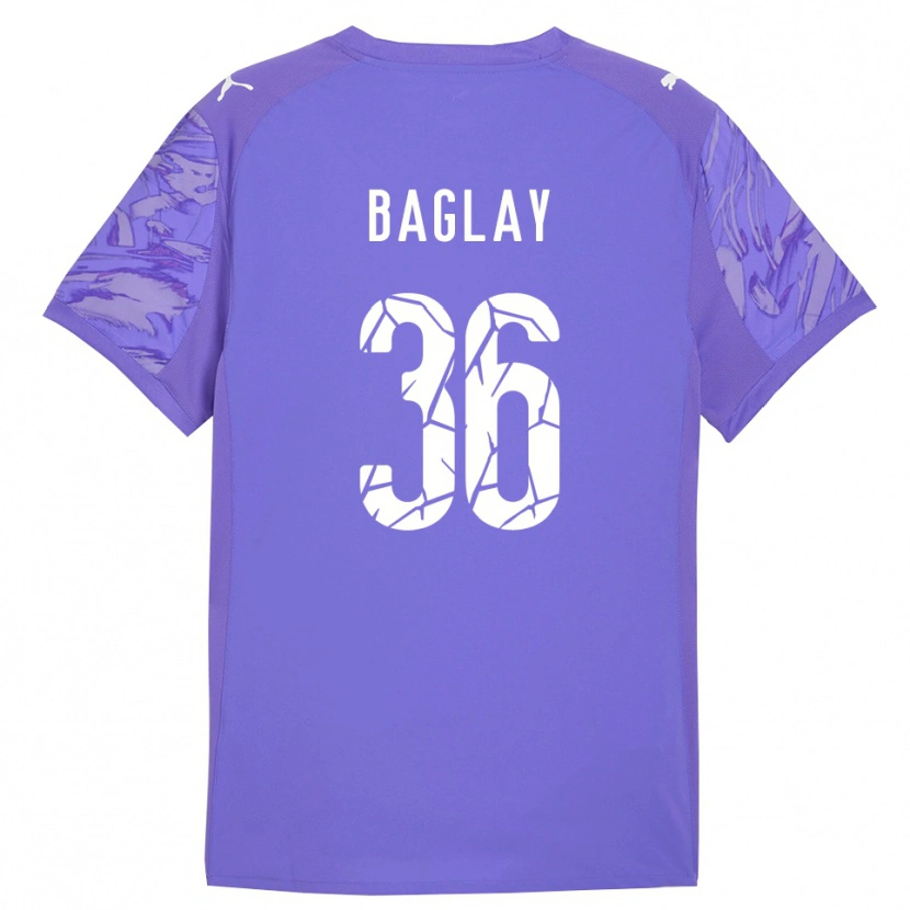 Danxen Heren Rostyslav Baglay #36 Lila Paars Keepersshirt 2025/26 T-Shirt