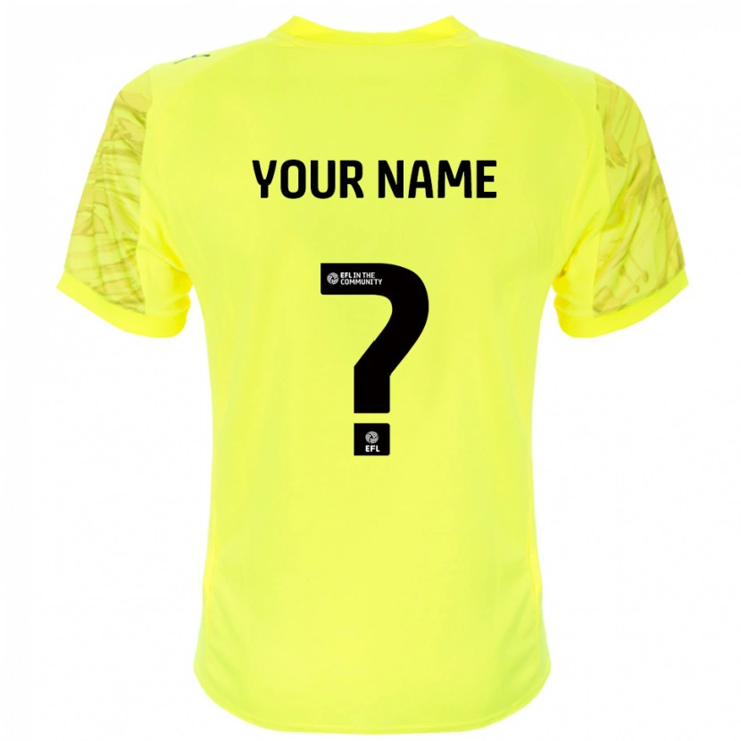 Danxen Heren Blackpool FC Geel Zwart Keepersshirt 2025/26 T-Shirt