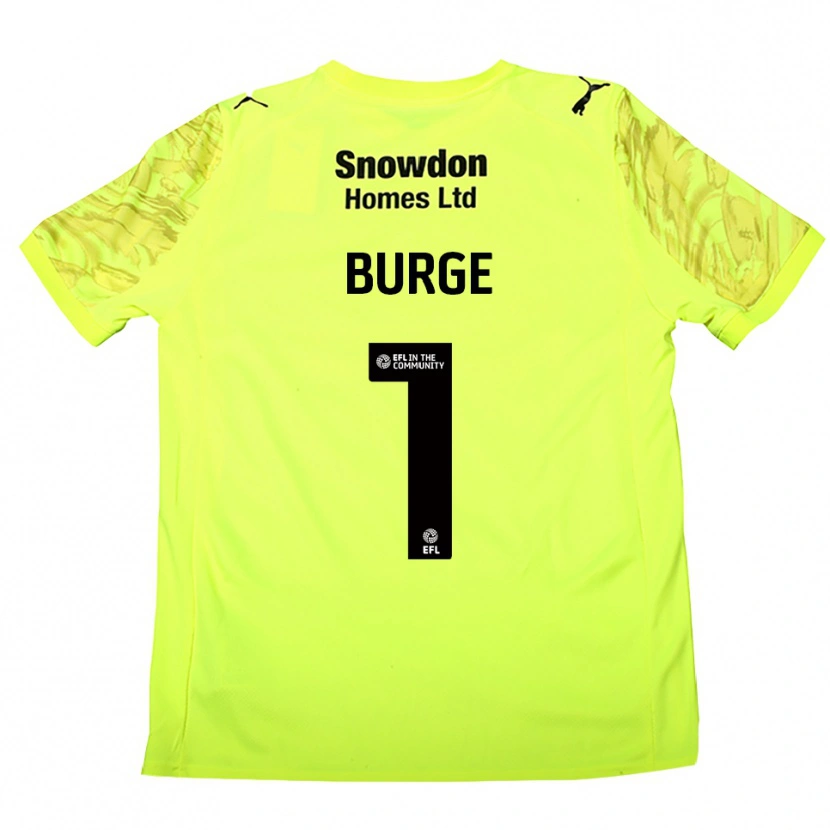 Danxen Heren Lee Burge #1 Fluorescerend Groen Keepersshirt 2025/26 T-Shirt