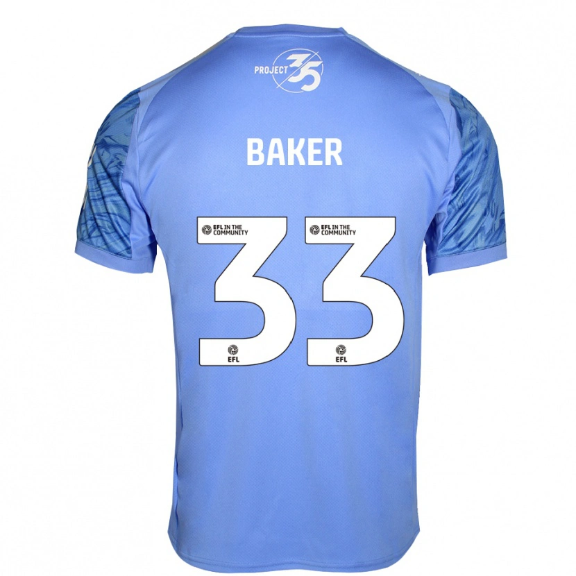 Danxen Heren Zak Baker #33 Koningsblauw Keepersshirt 2025/26 T-Shirt