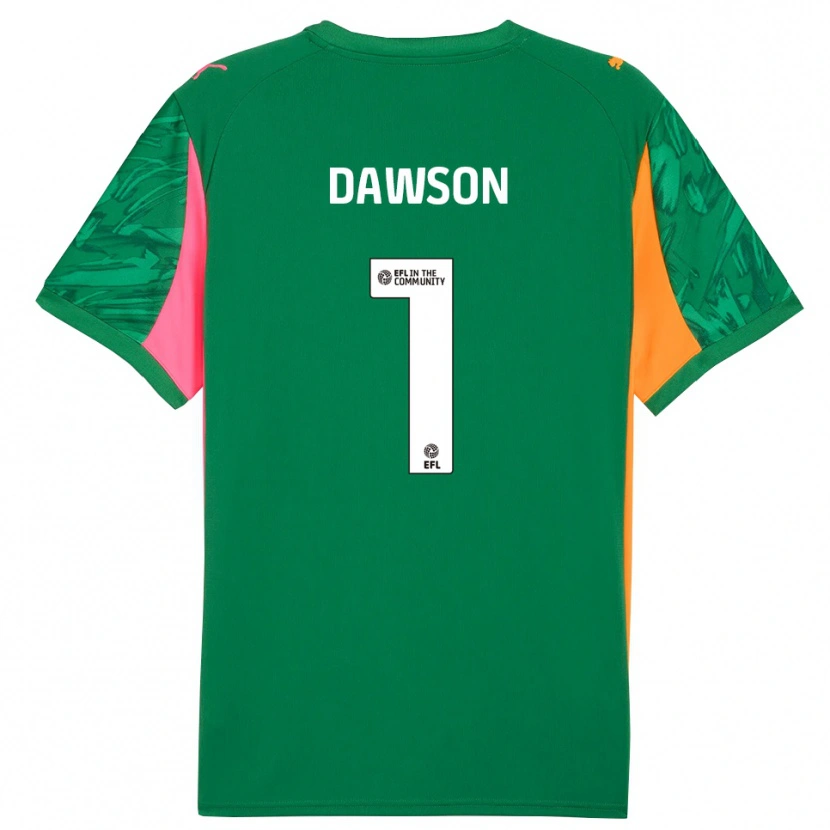 Danxen Heren Cameron Dawson #1 Groen Oranje Roze Keepersshirt 2025/26 T-Shirt